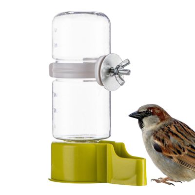 Automatic Parrot Water and Food Feeder, 140 ml, Cage-Mounted