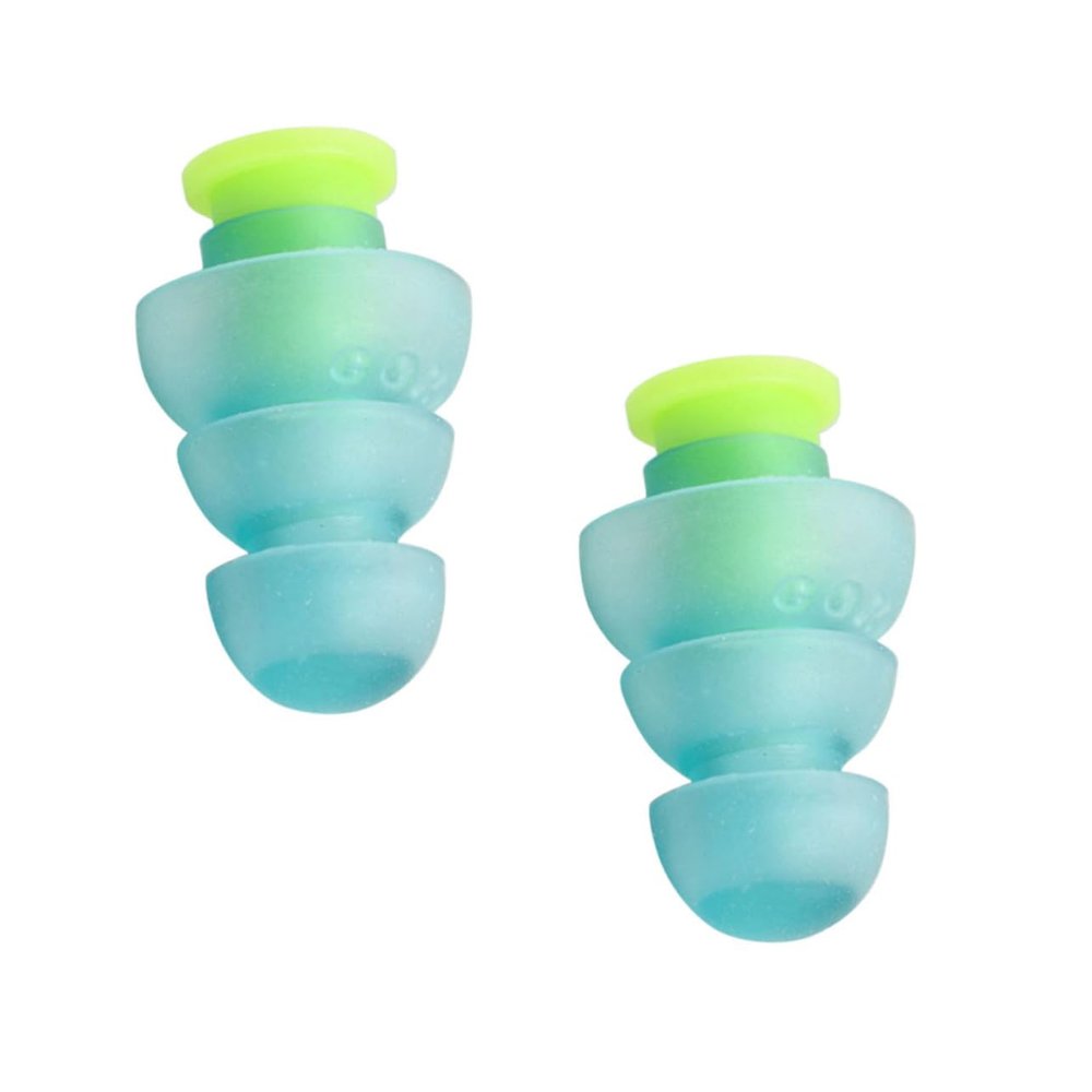 Blue Music Earplugs, 1 Pair, Silicone, Reusable