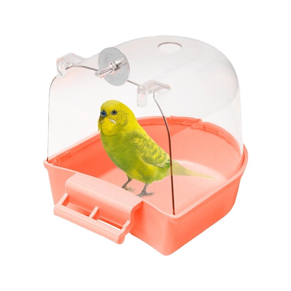 Transparent Bird Bath for Cages