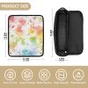 miaozhen 2-in-1 Hair Tool Organizer and Heat-Resistant Mat, Double-Layer Travel Case for Hot Tools, Curling Irons, Flat Irons and Hair Volumizers, Watercolor Abstract Splatter Ink, Multicolor view 4