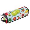 Customizable Fruit-Pattern Travel Hair Tool Bag with Heat-Resistant Mat view 1