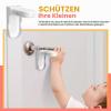 REDTRON Childproof Door Handle Locks, 4-Pack with 3M Adhesive view 2