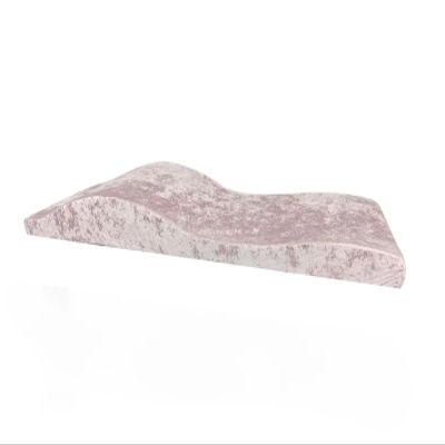 DYYEUAVT Massage Mattress and Cover, Wave Memory Foam Salon Mattress for Curved Beauty Beds (Ice Pink)