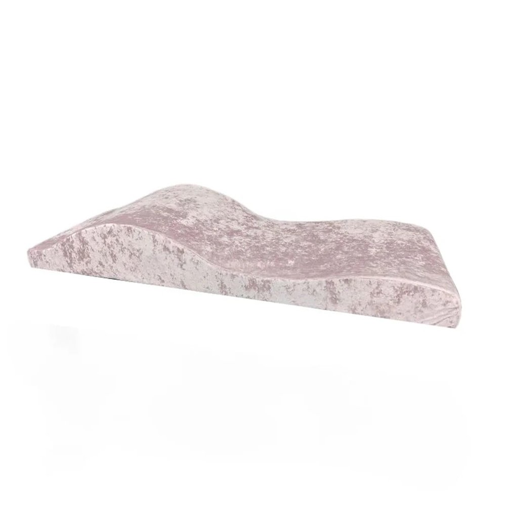 DYYEUAVT Massage Mattress and Cover, Wave Memory Foam Salon Mattress for Curved Beauty Beds (Ice Pink)