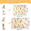siphylline Simple Fresh Carrot Summer Cooling Mat for Dogs, Self-Cooling Portable Pet Bed for Rabbits, Outdoor, S view 2