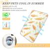 siphylline Simple Fresh Carrot Summer Cooling Mat for Dogs, Self-Cooling Portable Pet Bed for Rabbits, Outdoor, S view 4