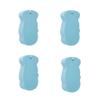 Super-Soft Exfoliating Shower Sponge, 3D Cleansing Sponge, Skin-Friendly, Reusable, Blue (4-Pack) view 1