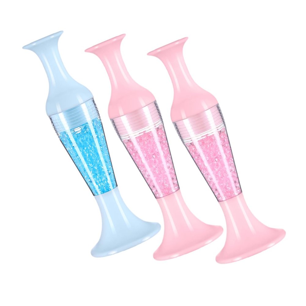 Lurrose 3-Piece Flowerpot-Shaped Dotting Pens for Nail Art and Crafts