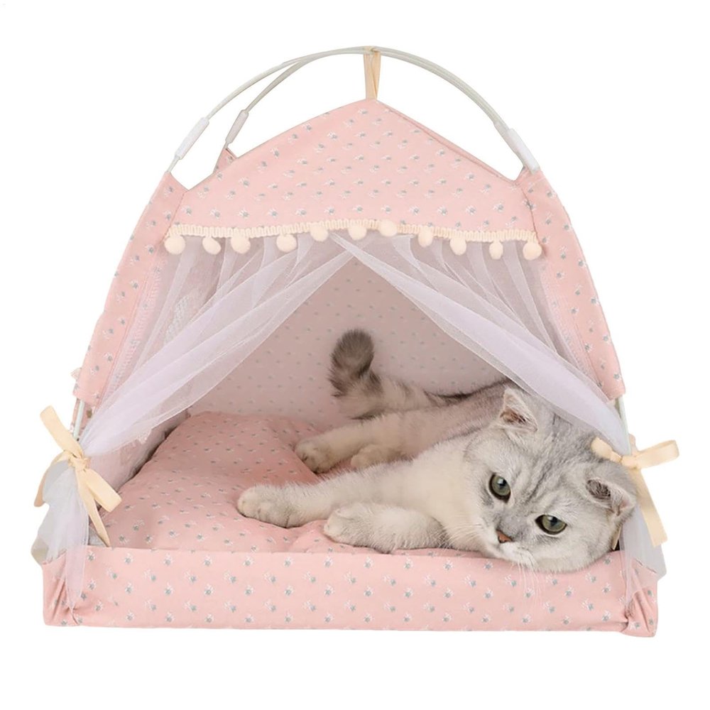 Indoor Cat House Bed | Princess Sleep House | Dog Kennel