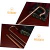 SOIMISS 3-Piece Halloween Costume Walking Cane Cosplay Props, Dark Brown Plastic view 3