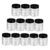 12-Pack 140 ml Black PET Plastic Cosmetic Jars view 1