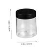 12-Pack 140 ml Black PET Plastic Cosmetic Jars view 2