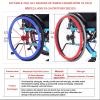 22-Inch Silicone Wheelchair Push-Rim Covers, Non-Slip, Wear-Resistant, 1 Pair, Black view 2