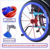 22-Inch Silicone Wheelchair Push-Rim Covers, Non-Slip, Wear-Resistant, 1 Pair, Black view 3