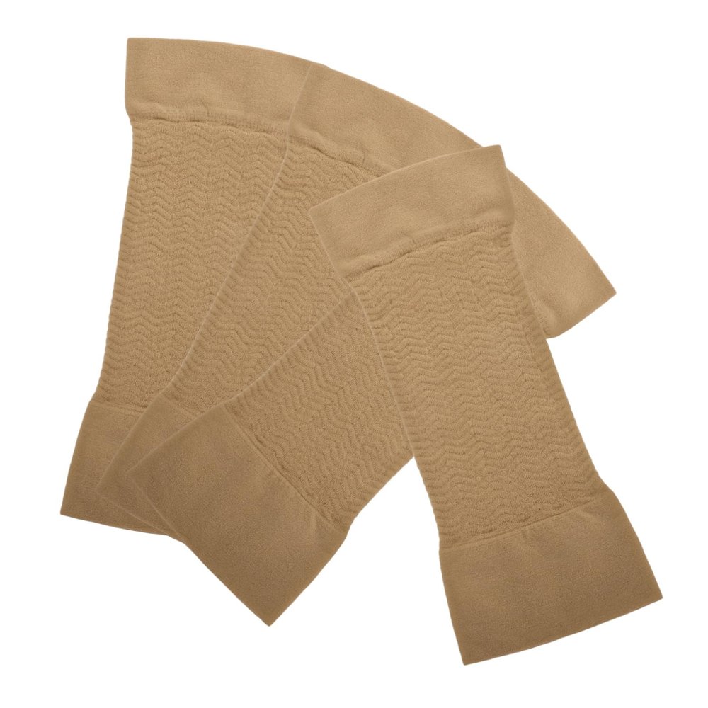minkissy 2 Pairs Women's Arm Sleeves, Shaping Chinlon Upper-Arm Covers, Comfortable and Close-Fitting for a Slimmer Appearance