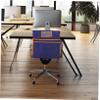 VILLFUL Removable Denim Chair Back Cover with Pocket, Orange view 2