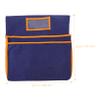 VILLFUL Removable Denim Chair Back Cover with Pocket, Orange view 3