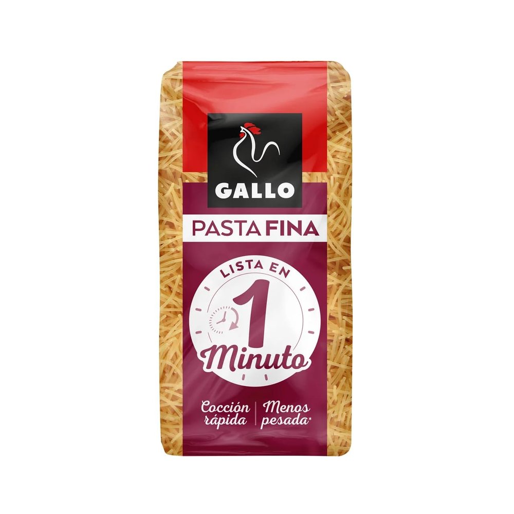 GALLO Fine Vermicelli Noodles, Ready in 1 Minute, 400 g, 2-Pack
