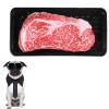 Cute Steak Dog Toy, Molar Chew Toy, Squeaky Plush Toy for Puppies and Dogs view 1