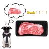 Cute Steak Dog Toy, Molar Chew Toy, Squeaky Plush Toy for Puppies and Dogs view 4