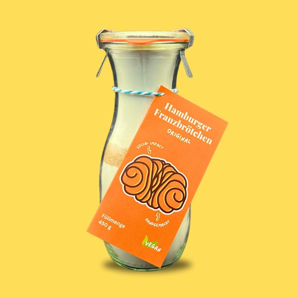 Hamburg Franzbrötchen Baking Mix in a Jar, Vegan