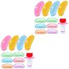FRCOLOR 2 Sets Toothpaste Squeezers in Various Colors, Mini Tube Squeezer Tools, 10 Pieces x 2 view 1