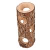 Wooden Hamster Tunnel for Small Animals, Chew Toy, Coffee view 1
