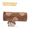 Wooden Hamster Tunnel for Small Animals, Chew Toy, Coffee view 3
