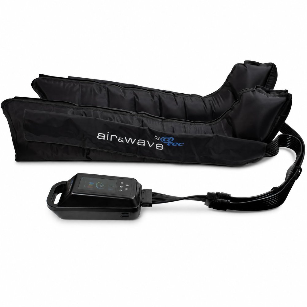 @tec air&wave Lymphatic Drainage Device for Legs, 8-Chamber Compression, 5 Modes