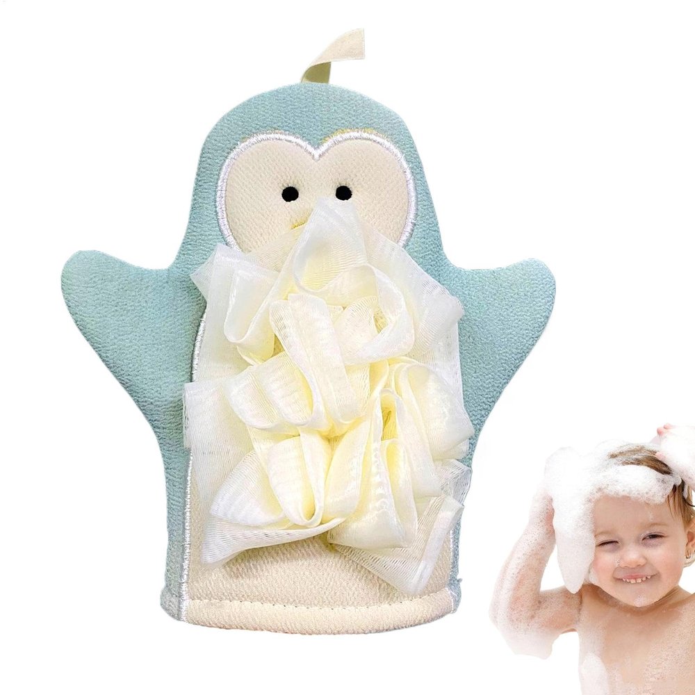 Cartoon Body Scrub Shower Mitts