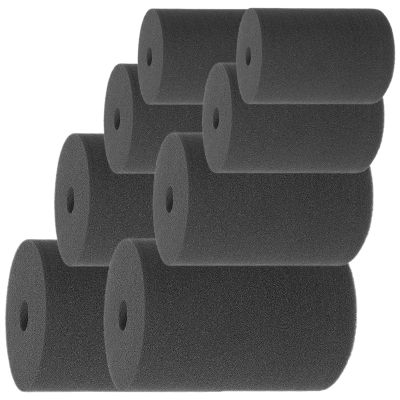 Cup Turner Sponges for Rotating Cylinders, Black, 8-Piece