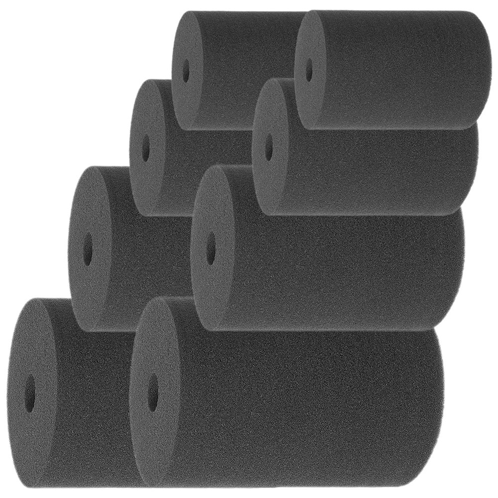 Cup Turner Sponges for Rotating Cylinders, Black, 8-Piece