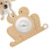 Dog Lick Pad, Puppy Licking Mat - Frog Shape with Suction Cups view 1