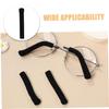 Veemoon Knitted Eyeglass Temple Covers, Non-Slip, Soft, 3 Pairs, Black view 3