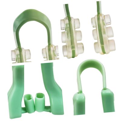 Hemobllo U-Shaped Silicone Gel Nasal Clips for Nighttime Use
