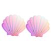 2-Piece Acrylic Shell-Shaped Eyelash Extension Trays view 1