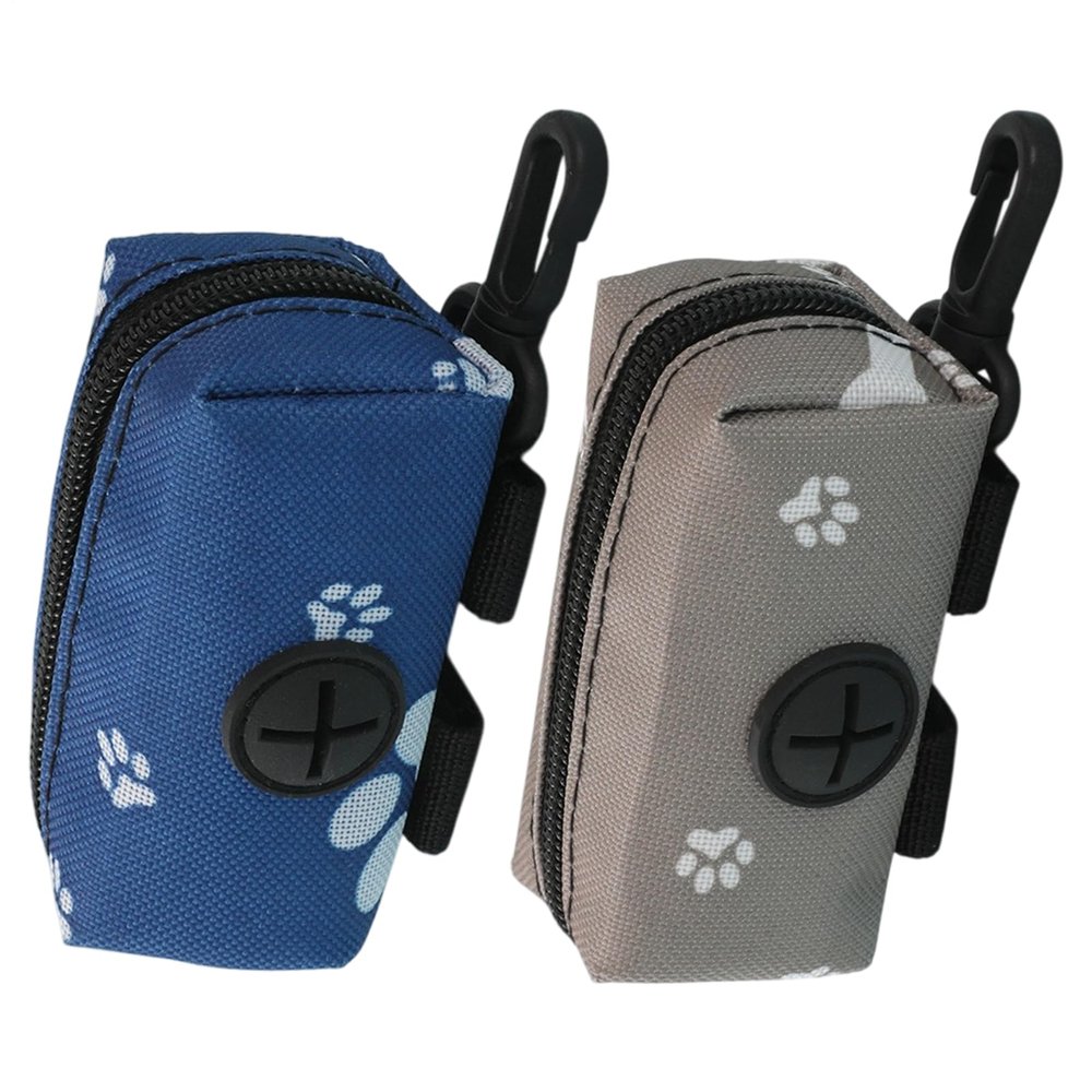 Dog Waste Bag Holder, Poop Bag Dispenser, Durable, Leakproof Design with Hook Attachment, Pet Waste Container for Outdoor Walks and Travel, 5.51 x 1.77 x 1.57 Inches