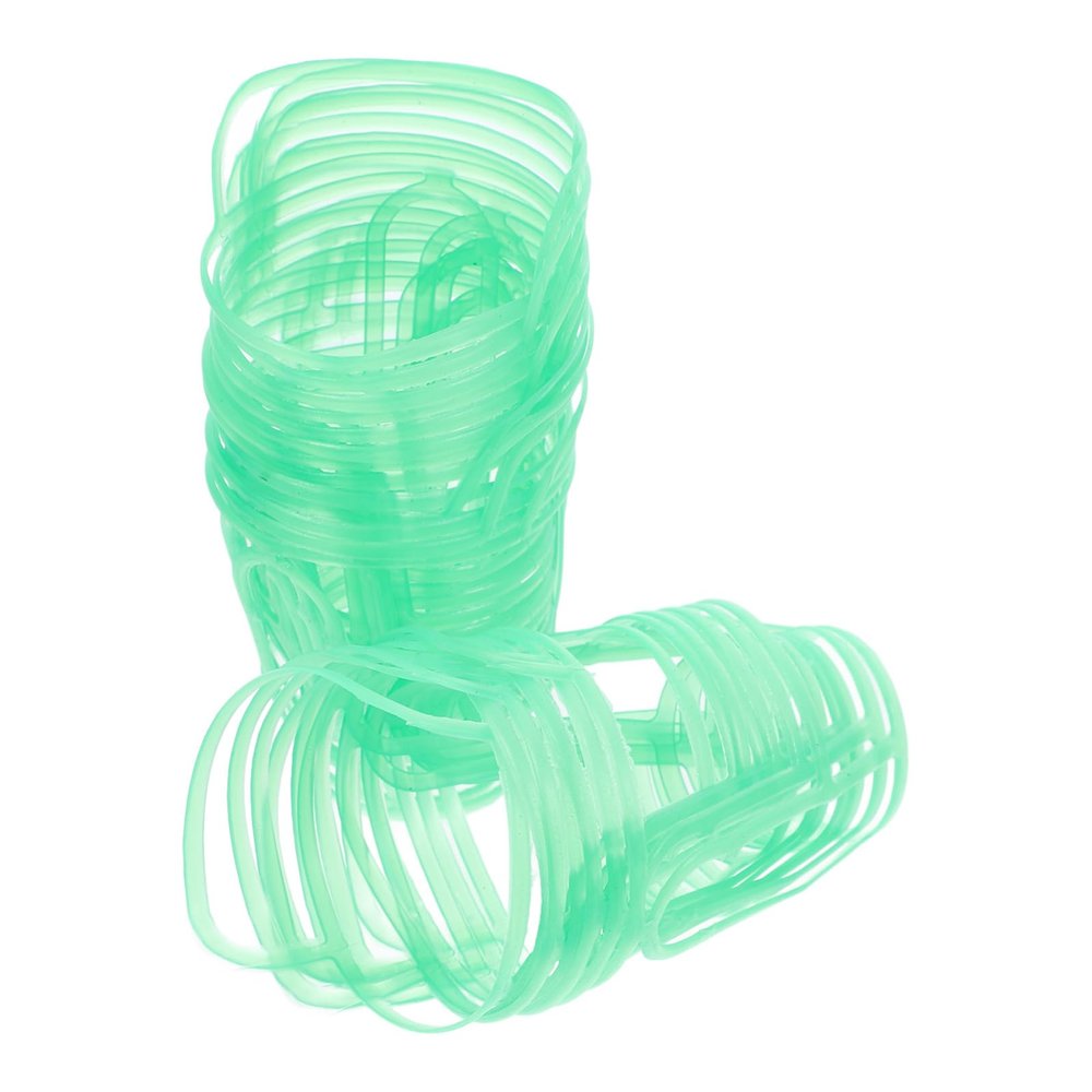Hanging Net for Saline Bottles, 20-Piece Set, Green Plastic