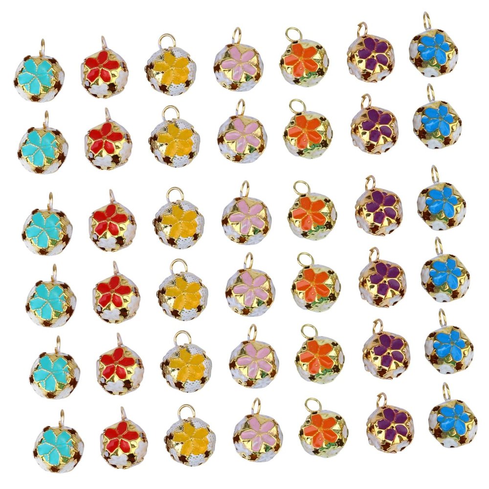 BUGUUYO 100-Piece Cat Collar Bells, Pet Bells and DIY Charms