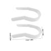 10 U-Shaped Plastic Nose Shape Correction Clips view 2