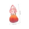 Diamond-Shaped Nail Dust Brush with Soft Bristles, Pink view 2