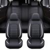 YRCTHEK Universal Complete Car Seat Cover Set, Airbag-Compatible, Waterproof PU Leather, 5-Seater, Fits Land Cruiser 2010–2024 view 2
