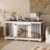 Modern MDF and Metal Indoor Dog Crate, 136 x 56 x 70 cm view 1