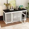 Modern MDF and Metal Indoor Dog Crate, 136 x 56 x 70 cm view 3