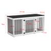 Modern MDF and Metal Indoor Dog Crate, 136 x 56 x 70 cm view 4