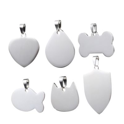 TOYANDONA 6-Piece Stainless Steel Pet ID Tags