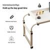 Height-Adjustable Overbed Table with Wheels view 3