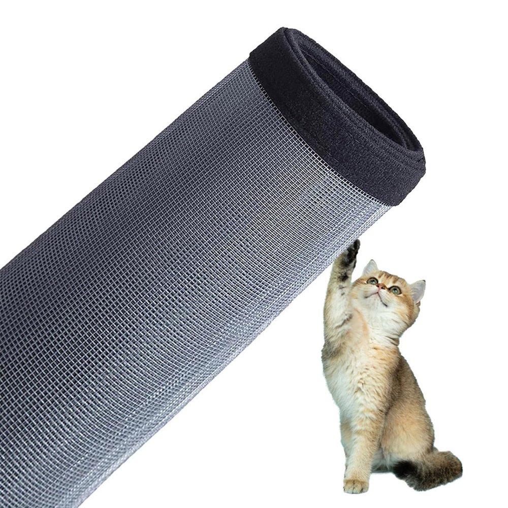Cat Fly Screen for Windows and Balconies, Scratch-Resistant DIY Net, 180 x 180 cm, A