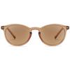 ABETOS Round Tinted Reading Sunglasses +1.0, Transparent Brown view 1