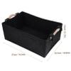 DECORNIJIA Large Felt Storage Basket with Handle view 2